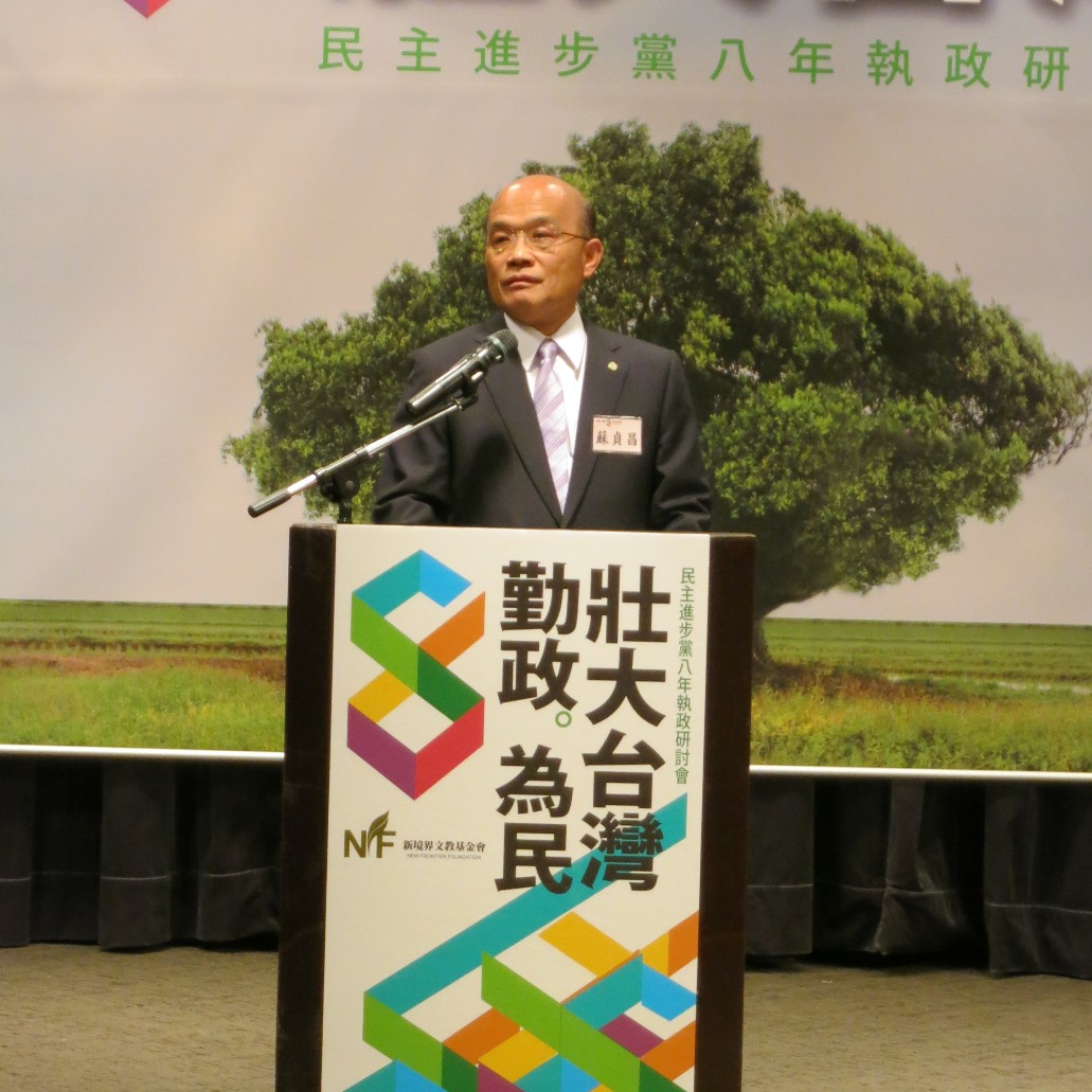 民進黨主席蘇貞昌今（24）日表示，既然總統馬英九要針對服貿協議進行辯論，他也不會迴避。圖：新頭殼資料照片