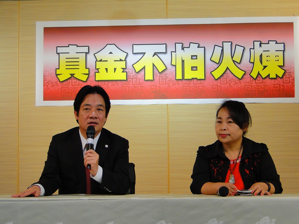 台南市議長李全教議員、議長賄選案均獲不起訴，台南市長賴清德怒批「台南地院乾脆判李全教無罪嘛！（指民事當選無效官司）」。圖：黃博郎/攝