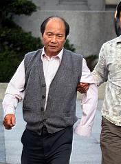 中國福建省公安廳指台商胡其揚斷掌案是「自傷自殘行為」。而胡其揚（圖）今天也被士林地檢署承辦檢察官傳喚。圖片來源：中央社。