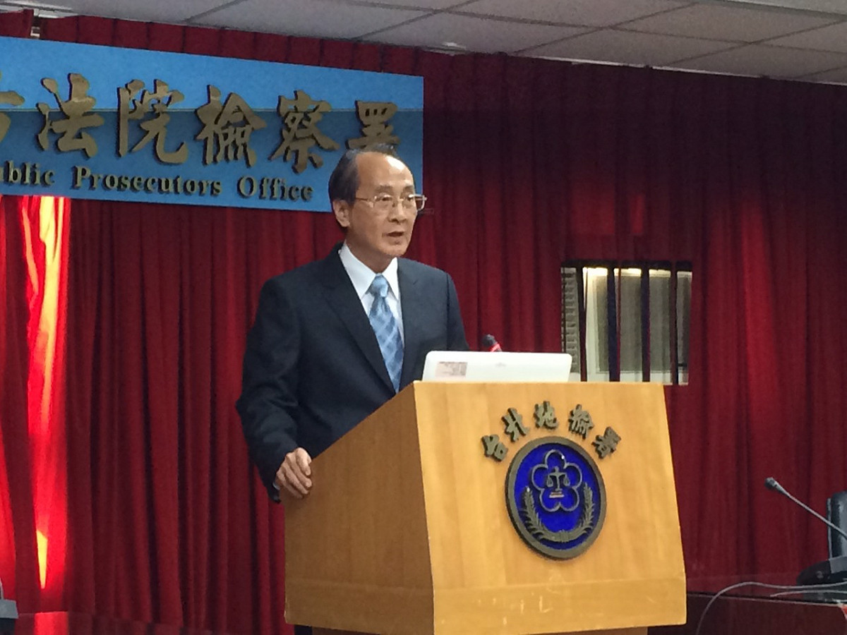 針對國民黨主席朱立倫、秘書長李四川涉「搓圓仔湯」換柱一案，特偵組主任郭文東6日上午召開記者會，說明不起訴處分的理由。圖：楊淳卉/攝