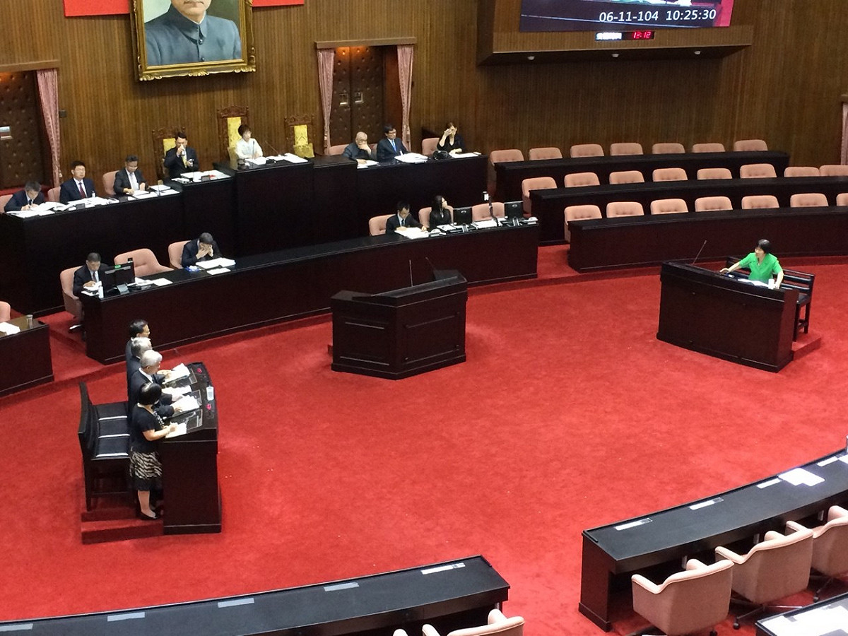 對於台聯立委葉津鈴詢問是否支持廢除死刑，4位大法官被提名人都表示反對。圖：符芳碩/攝