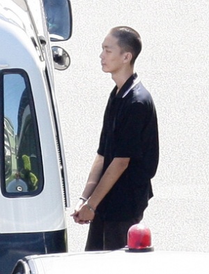北捷殺人案凶手鄭捷（圖）收押台北看守所已逾2個月，北所最近已安排1名收容人與他同住。圖：中央社資料照片