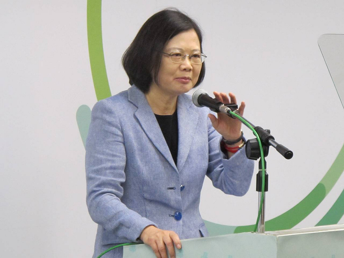 民進黨主席暨總統參選人蔡英文25日向司法團體承諾未來將由總統領導起司法改革。圖：林朝億/攝