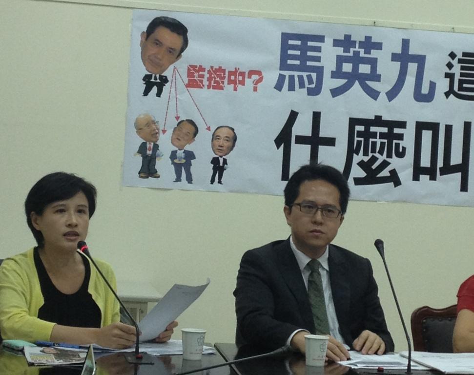 民進黨立委鄭麗君呼籲，所有立委應群起反抗總統的行政獨裁。圖：施懿倫/攝