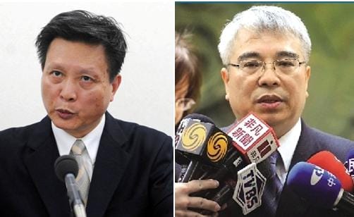 因禽流感疫情隱匿案，農業委員會副主委王政騰（圖左）和前動植物防疫檢疫局長許天來遭司法院公務員懲戒委員會決議各降二級改敘。圖片來源：中央社資料照片