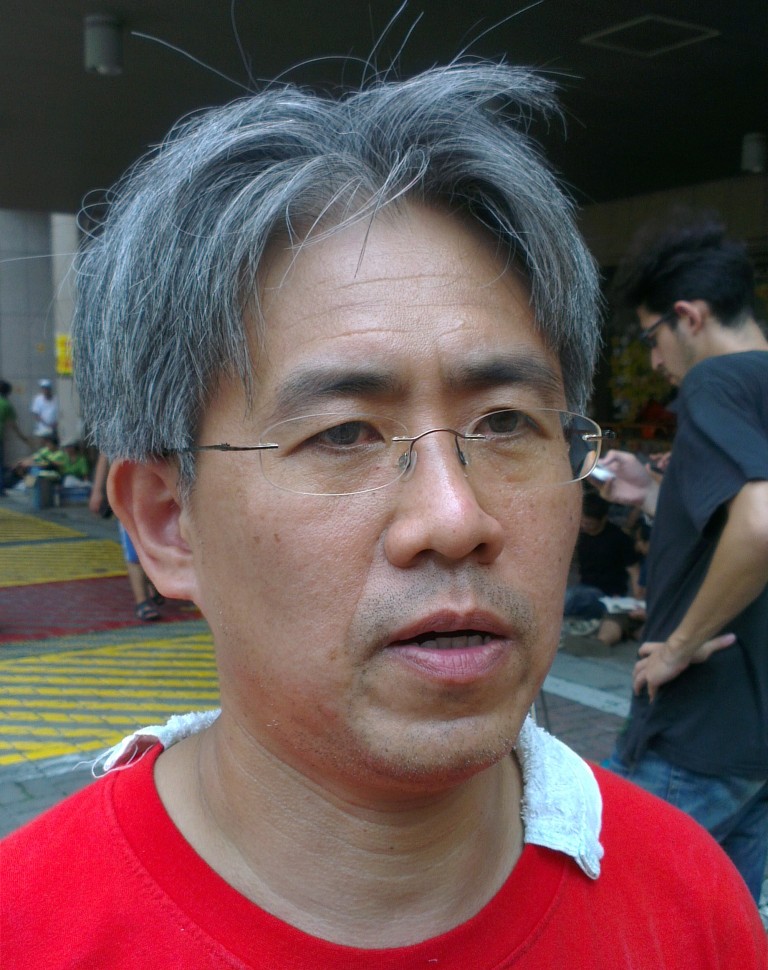 台北大學不動產與城鄉環境學系副教授廖本全表示，吳敦義現在改口，說大埔四戶不在協調結論範圍，顯示他根本就是說謊，欺騙大埔四戶。圖：莊豐嘉/攝影