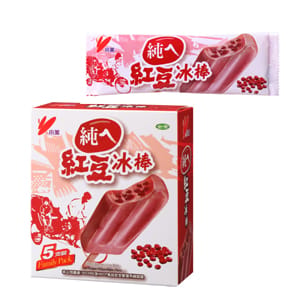中市衛生局25日指出，小美純紅豆冰棒等冰品抽驗結果不合格，需立刻下架。圖：翻攝自小美冰淇淋官網