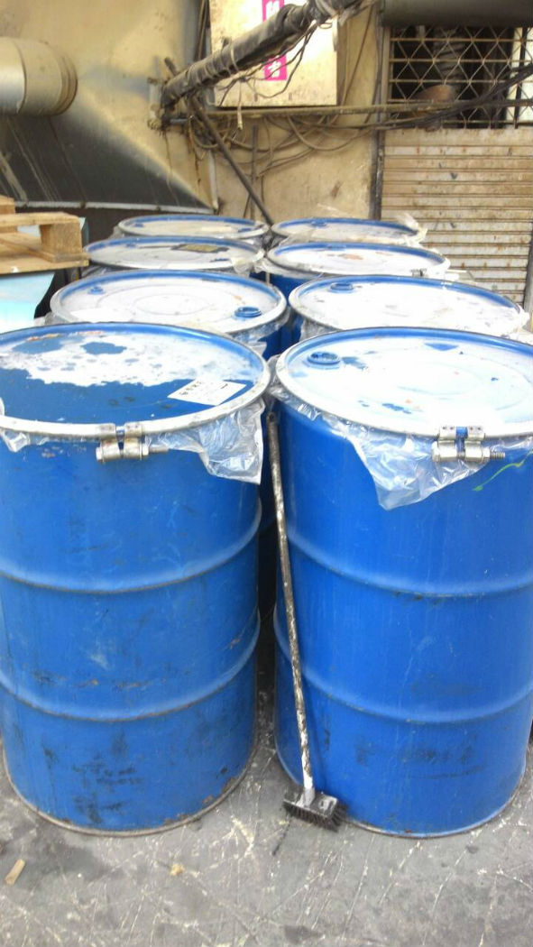 北海油脂涉混油，影響下游多家食品業者，目前食藥署已下架38項產品。圖：台南市衛生局提供。