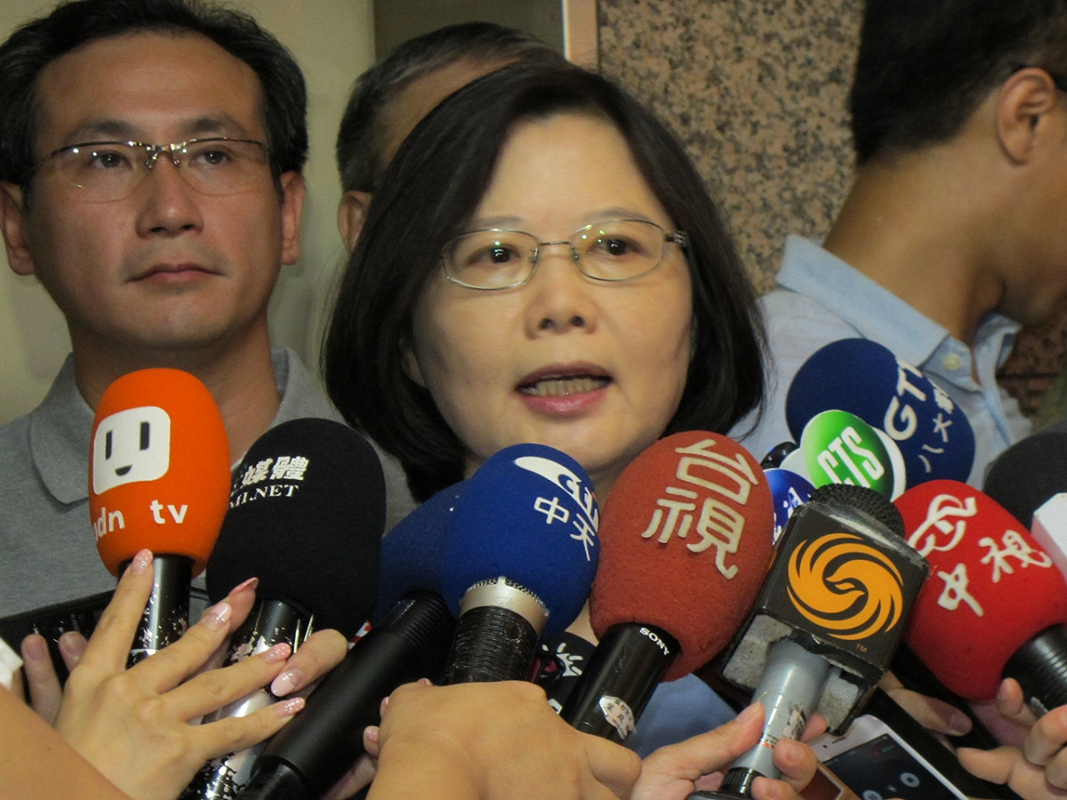 民進黨主席蔡英文29日表示，光靠刑罰無法解決毒品議題。圖：林朝億/攝