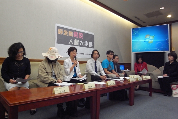 民進黨立委尤美女表示，《精神衛生法》對強制送醫的要件寬鬆，對人民人身自由保障不足，應該有所修正。圖片：楊宗興/攝