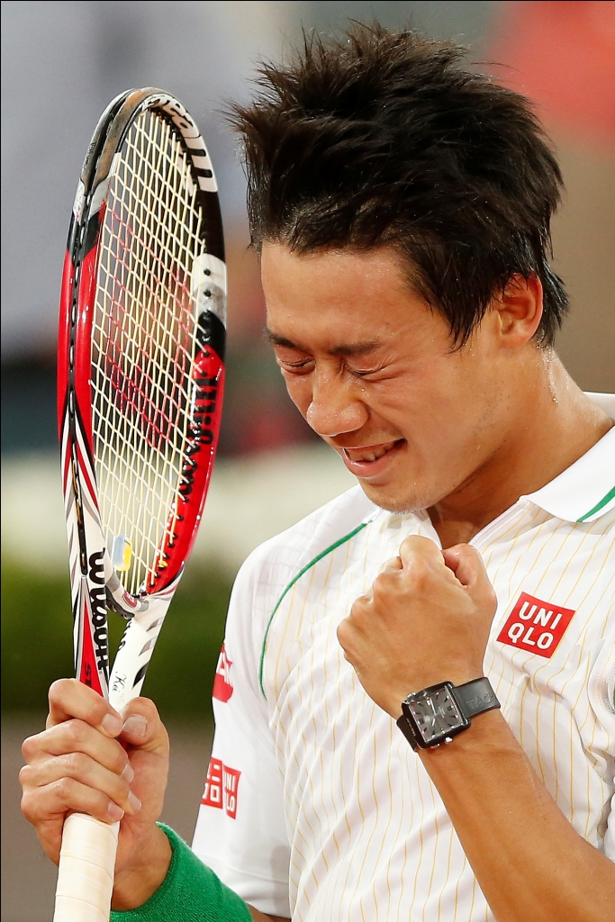 日本網球一哥錦織圭(Kei Nishikori)去年底請來1989年法網冠軍，美國華裔名將張德培進到教練團，以自身經驗協助錦織圭增加心理素質，尤其在大滿貫賽和重要賽事提出建議。圖片來源：達志影像/美聯社