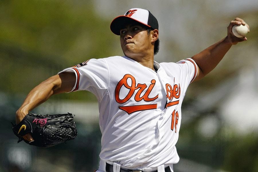 效力巴爾的摩金鶯隊 (Baltimore Orioles) 的台灣左投陳偉殷4日凌晨在金鶯隊主場對上紐約洋基隊，此戰也是陳偉殷本季的最後一場先發。圖：達志影像/美聯社資料照片