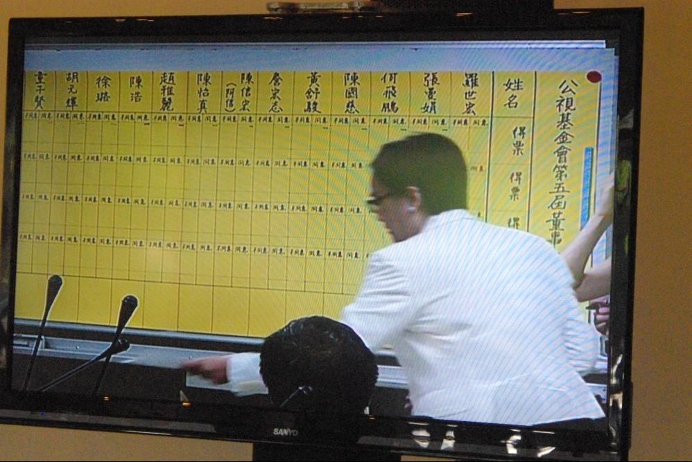 第五屆公視董監事會今日改選第一輪投票結果，僅詹宏志、阿信與童子賢通過審查委員3/4門檻後，第二輪投票無人再獲同意。在今日審查會議投票後，加上新聞局時代通過的5位董事與1位監事，總共只選出8席董事與3席監事，距離法定最低董事名額17席尚缺9席董事名額。圖:林靖堂/攝。
