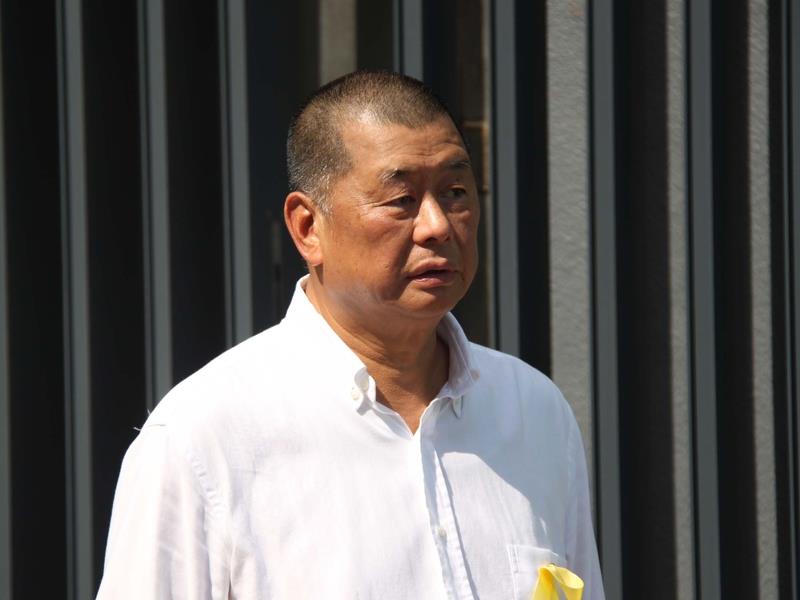 在港媒報導壹傳媒將放棄紙媒，全面發展數位媒體後，壹傳媒創辦人黎智英1日出席活動時否認，希望大家「別亂講了」。圖：中央社資料照片