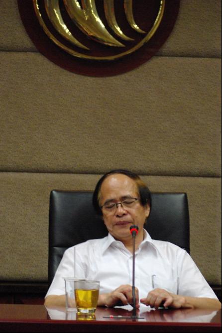 旺中案審議在即，NCC副主委陳正倉突辭發言人，學者批「荒腔走板」。圖為NCC副主委陳正倉。圖：林靖堂／攝。