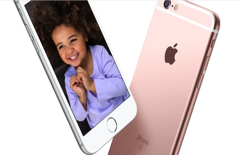 最新款的蘋果智慧型手機iPhone 6S和iPhone 6S Plus亮相，玫瑰金版本相當討喜。圖：翻攝蘋果官網