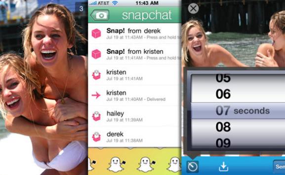 照片通訊軟體Snapchat備受年輕族群喜愛成長快速。圖：翻攝自網路。