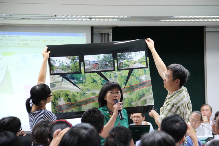 北投居民對於北纜的安全性提出質疑，認為北投纜車興建之後的穩定性無法保證。圖：謝仁烜/攝