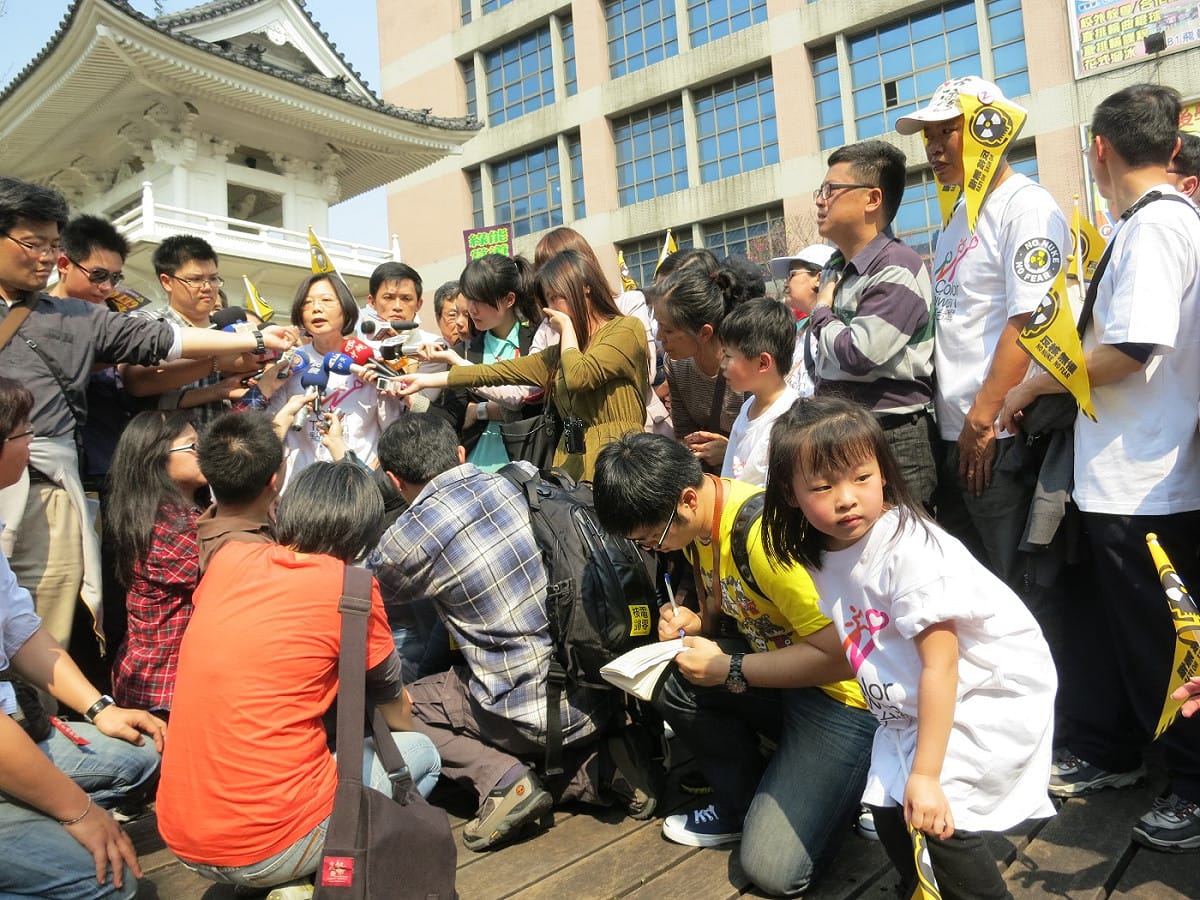 民進黨前主席蔡英文11日為文呼籲民進黨支持者要學習擔任反核公民運動的配角。圖：新頭殼資料照片