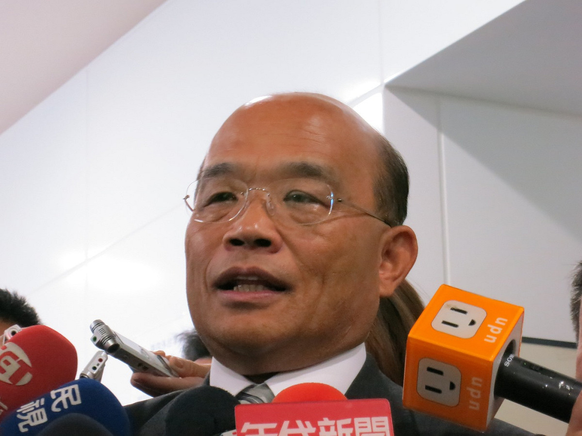 民進黨主席蘇貞昌20日表示，政府應立即宣佈核四停建。圖：新頭殼資料照片