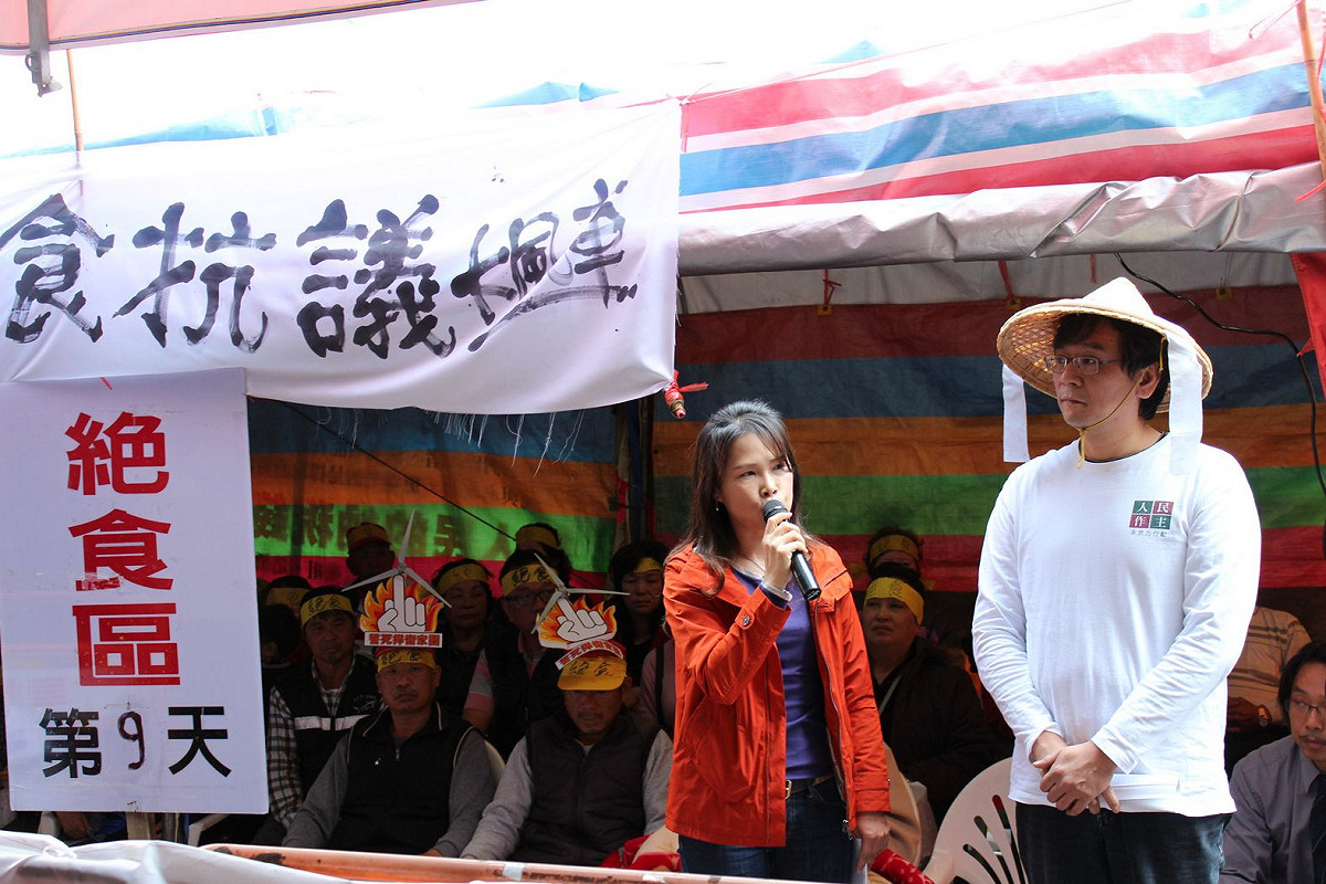 苗栗縣苑裡鎮居民反風車絕食抗議至今（15）日已邁入第9天。圖：莊崇暉/攝