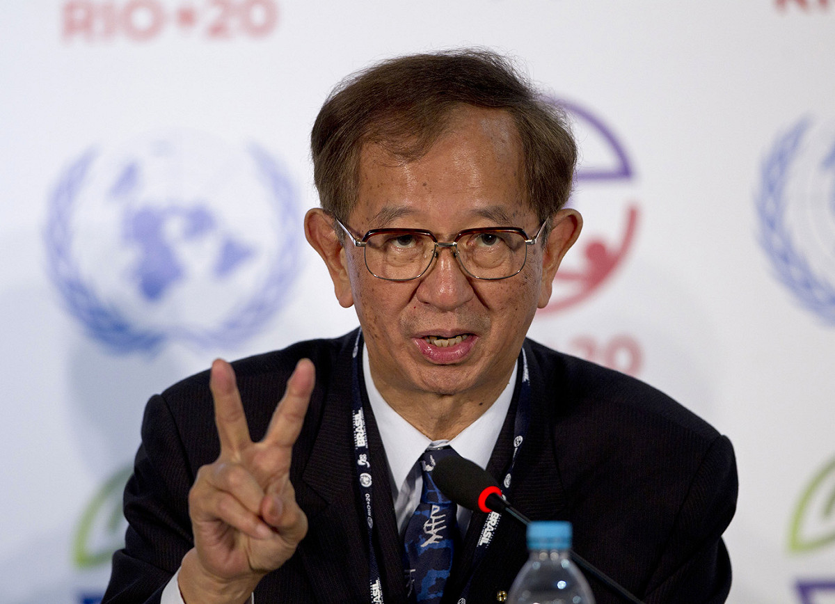 諾貝爾化學獎得主李遠哲奔波全球演講，希望喚起世人對溫室效應的重視。圖片來源：達志影像/美聯社
