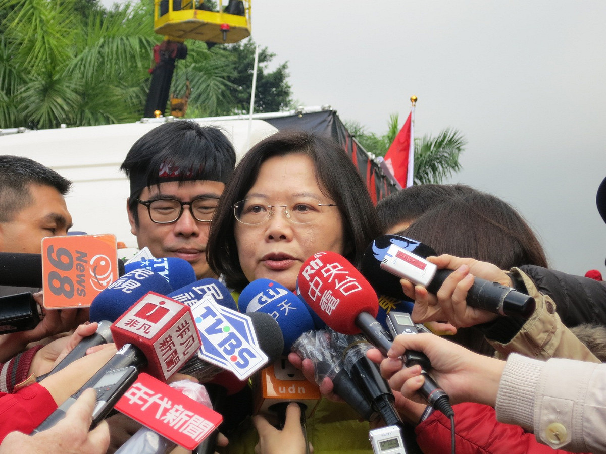 前民進黨主席蔡英文23日認為，2014辦反核四公投有點晚。圖：新頭殼資料庫