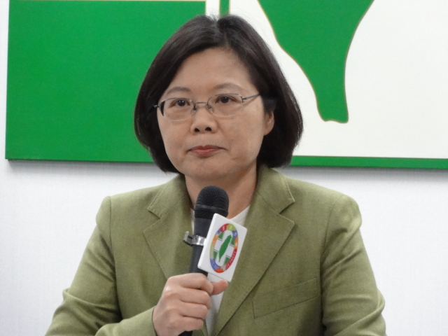 蔡英文提非核家園主張，並表示將在選戰中不斷向選民「講」。圖片：王鼎鈞/攝