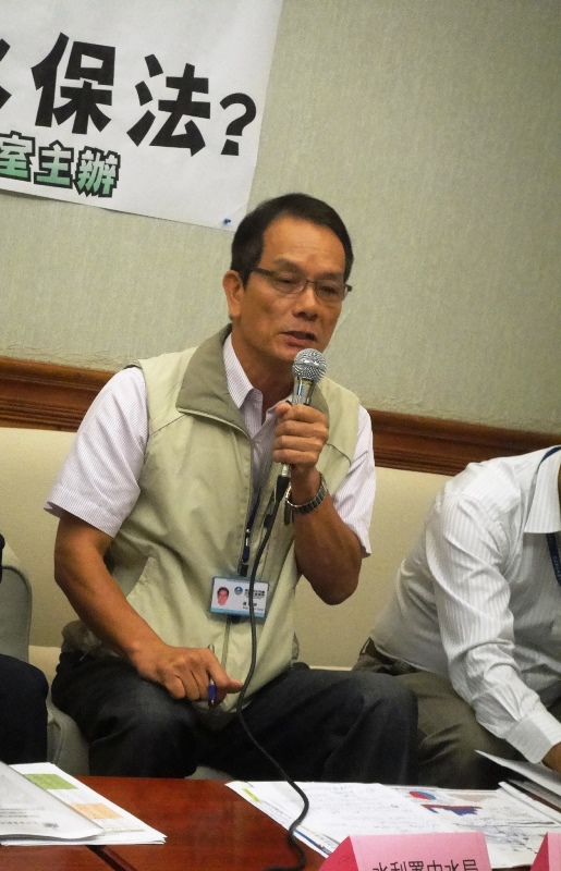 經濟部水利署中區水資源局局長鍾朝恭，今天也來到記者會現場。圖2之2：王立柔/攝