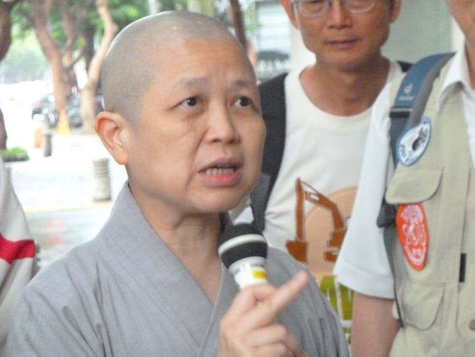 關懷生命協會創會會長釋昭慧。 圖：謝莉慧/攝