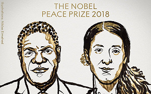 2018諾貝爾和平獎得主 獎落穆克維格和穆拉德兩人