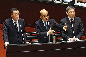 藍委問願訪大陸否？蘇揆：以中華民國行政院長身分願應邀訪問