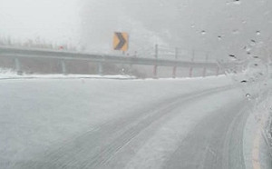 合歡山路上積雪！公路總局：13日18時至14日7時道路預警性封閉