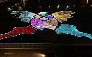 光雕、花海好浪漫！板橋蝴蝶公園日夜美景盡收眼底