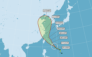 利奇馬增強為中颱！氣象局：預估下午發布海警