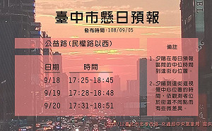 台中追日好手別錯過！一表掌握觀賞懸日美景最佳時刻