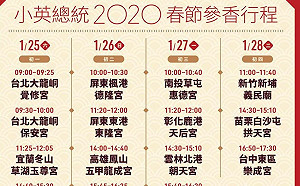 跟著總統去拜年!蔡英文拜年行程一圖看
