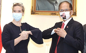 會見AIT處長孫曉雅 游錫堃拋3感謝「彰顯台美堅實友誼」