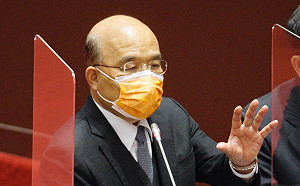 總統與蘇揆6日有接觸  行政院：院長自我健康監測 避免參加大型活動