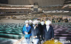 首度視察大巨蛋 蔣萬安宣示：首場以本土賽事為主 