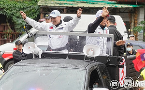 回防新北掃街 侯友宜：在野力量集中選票就會政黨輪替     