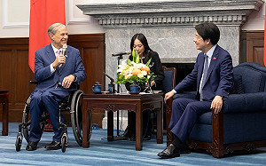 德州州長艾伯特會見賴清德　承諾協助台灣企業投資