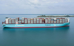 馬士基上調全年財測、貨櫃船閒置率創低  全球航運供需再吃緊