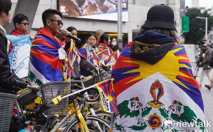 為西藏自由而騎！札西慈仁：為被中國壓迫的人們發聲「聲援圖博、香港」