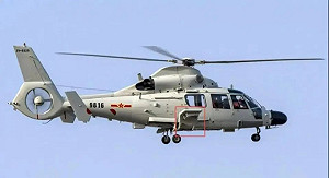 解放軍直－9F首度南海曝光! 黃岩島上空秀肌肉 驅離菲小型飛機 