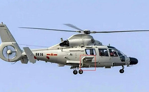 解放軍直－9F首度南海曝光! 黃岩島上空秀肌肉 驅離菲小型飛機 