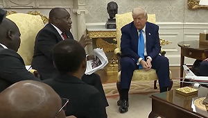 （影）又搞白宮「伏擊」! 川普給南非總統難堪 放影片批屠殺白人還罵記者