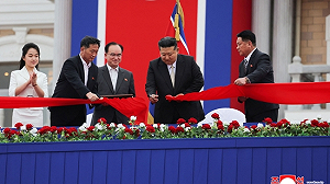 (影) 想招俄國人到北韓觀光!2國通鐵路後 金正恩親自揭幕海濱度假村