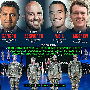 矽谷參戰？4科技高層入美「201分隊」專責智能化作戰 提供美軍AI新資訊