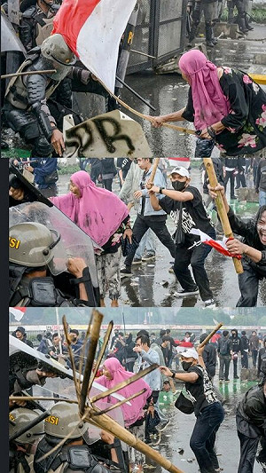 印尼抗議遊行升級!馬加薩市議會大樓縱火釀3死